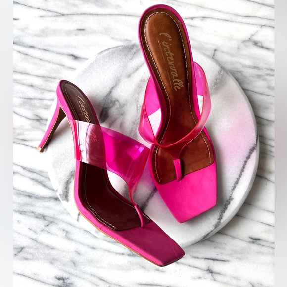 L’intervalle hot pink / neon mules - Picture 3 of 10